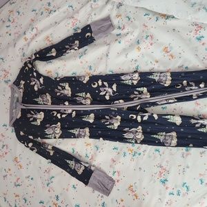 The Sleepy Sloth 3t zip-up bamboo pajama